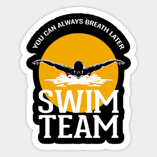 Swim Team Sticker